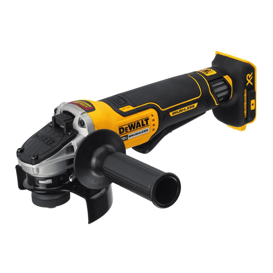 DeWalt DCG405 Instruction Manual