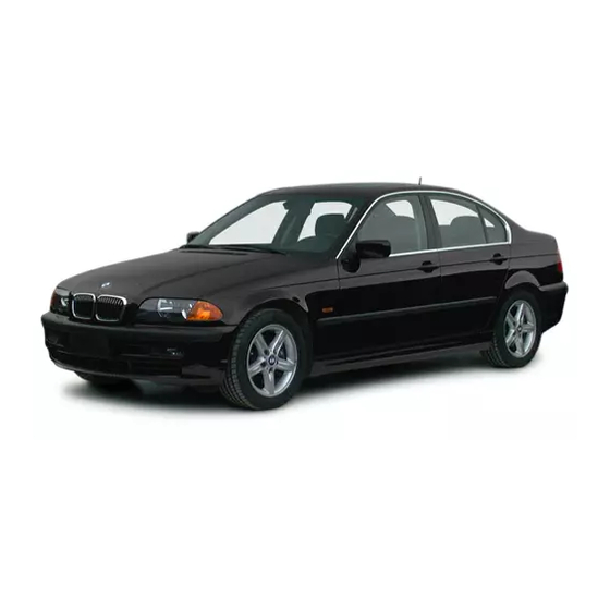 BMW SERIE 3 SEDAN 2000 Owner's Manual