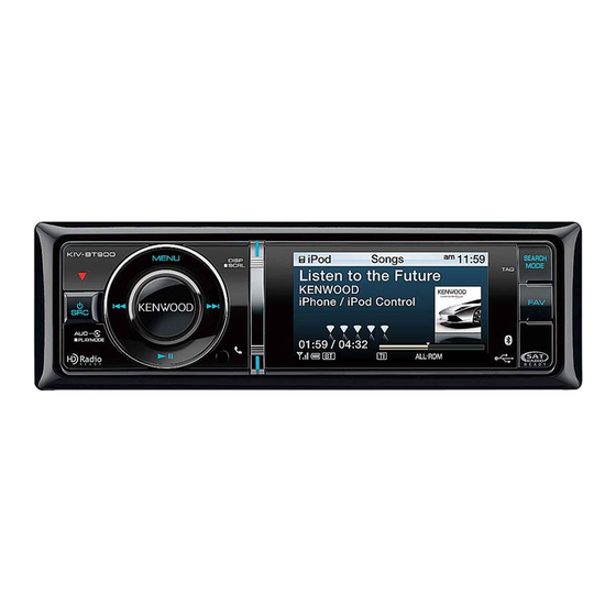 Kenwood KIV-BT900 Quick Start Manual