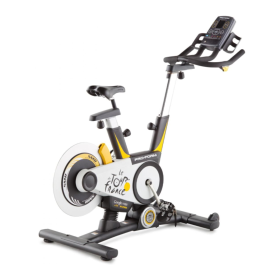 proform tour de france exercise bike manual