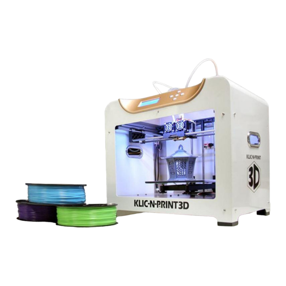 KLIC-N-PRINT 3D  User Manual