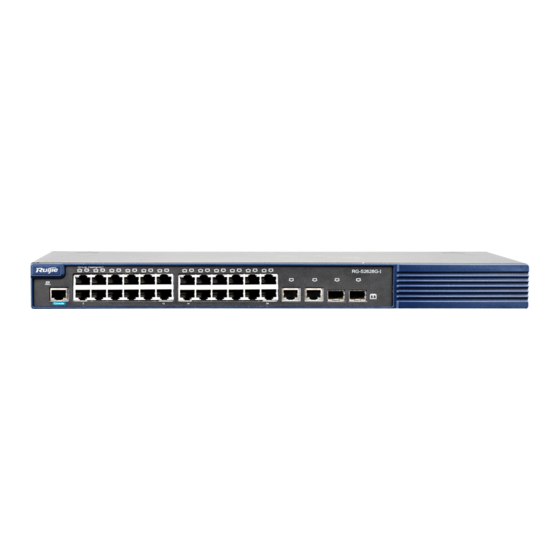 Ruijie RG-S2600G-I Series Cli Reference Manual