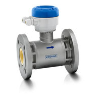 KROHNE OPTIFLUX Series Supplementary Instructions Manual