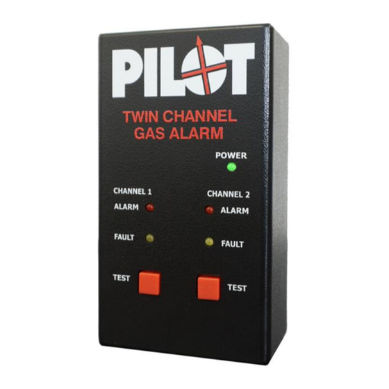 Pilot Communications Twin Channel Gas Alarm User Manual
