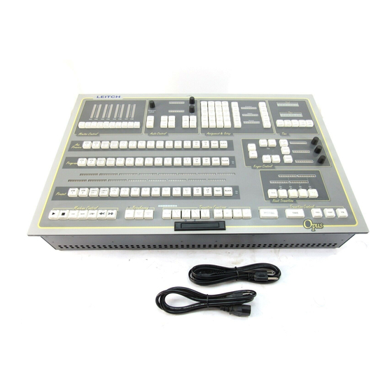 Leitch Opus Master Control Product Manual