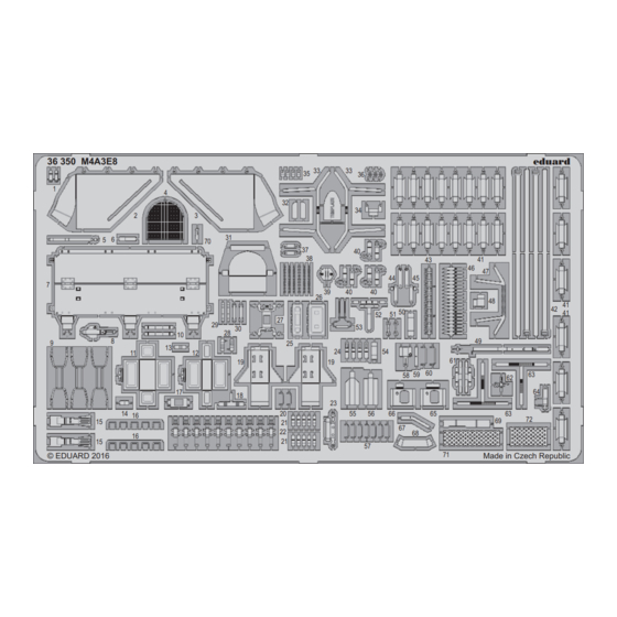 Eduard M4A3E8 Manual