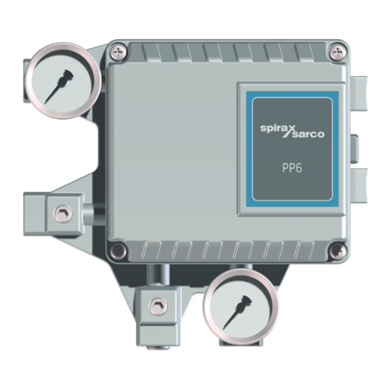 Spirax Sarco PP6 Quick Start Manual