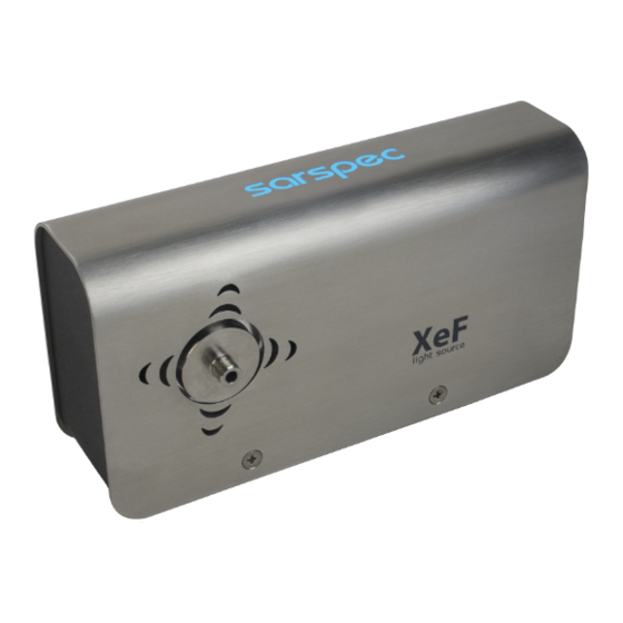 sarspec LS-XeF Flashlamp Light Source Manuals