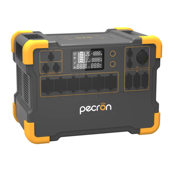 Pecron E3000 User Manual