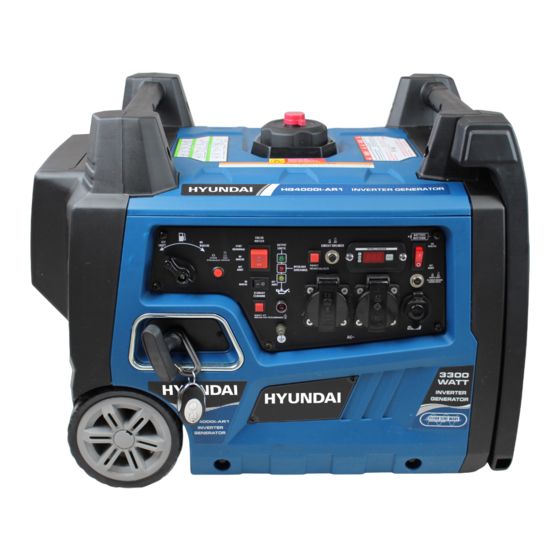 Hyundai power products HG4000I-AR1 Manual
