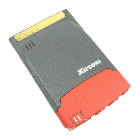 Xircom RealPort CardBus Ethernet 10/100 + Modem 56 Manuals