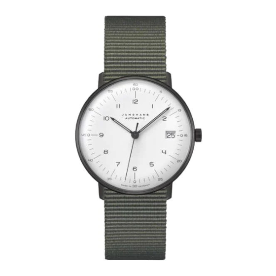 Junghans J800.1 Manual