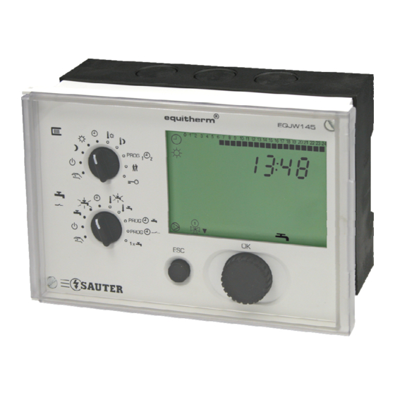 sauter Equitherm Operating Manual