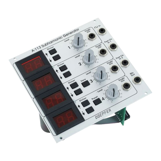 DOEPFER A-113 Manual