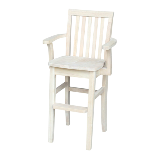 Unfinished Furniture of Wilmington JUVENILE MISSION CC-265 Assembly Instructions Manual