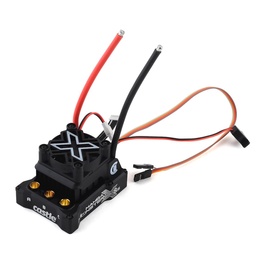 Castle Creations MAMBA MONSTER X 8S - Control Unit Quick Start Guide