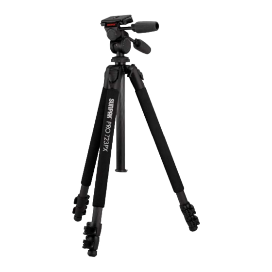 Sunpak  PRO 723PX Operating Instructions