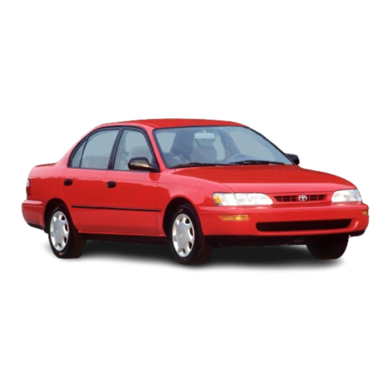 Toyota Corolla 1997 Owners Nmanual