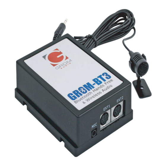 GROM Audio Grom-BT3 Manual