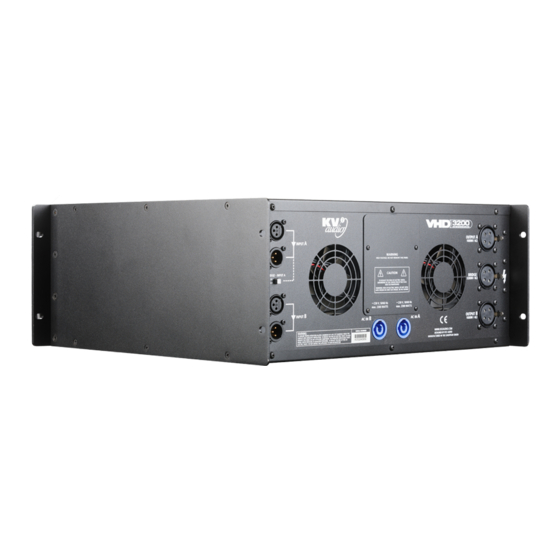 KV2 Audio VHD 3200 Operator's Manual