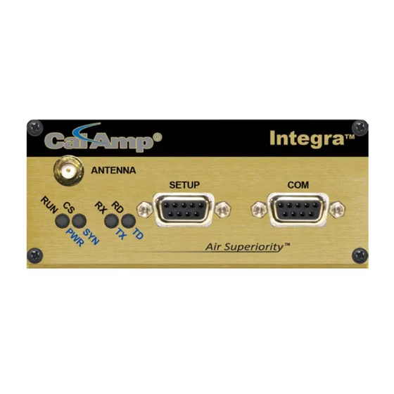 CalAmp INTEGRA-TR User Manual