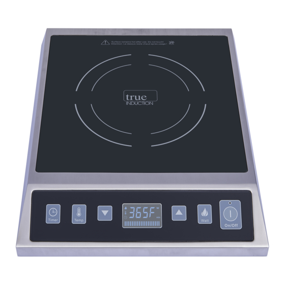 True Induction TI-1SSC Manuals