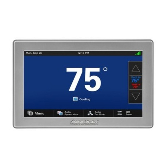 American Standard AZON1050AC52ZA Manual List