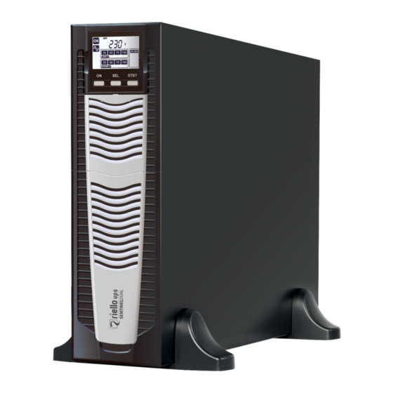 Riello UPS Sentinel Dual SDU 4000 Installation And User Manual