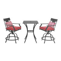 HAMPTON BAY COOPERSMITH 3-PIECE HIGH DINING SET FZS80386HS-STN Use And Care Manual