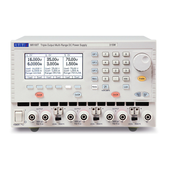 Aim-TTI MX100T Instruction Manual