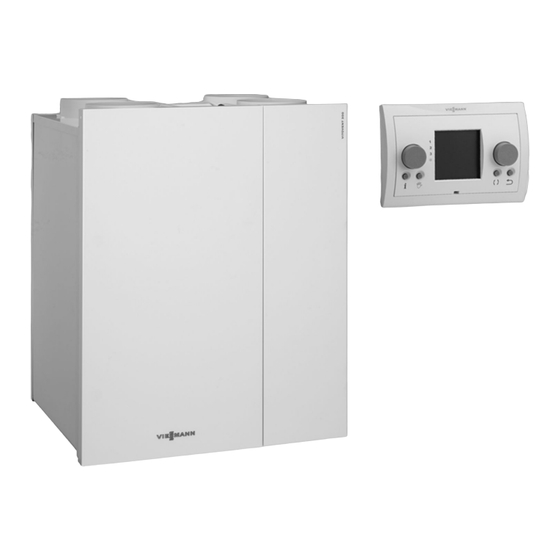 Viessmann Vitovent 300-W Installation And Service Instructions Manual