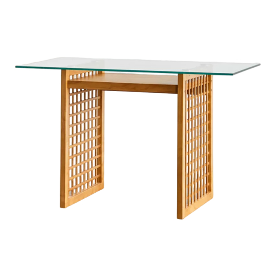 URBAN OUTFITTERS NYLA DESK Assembly Instructions