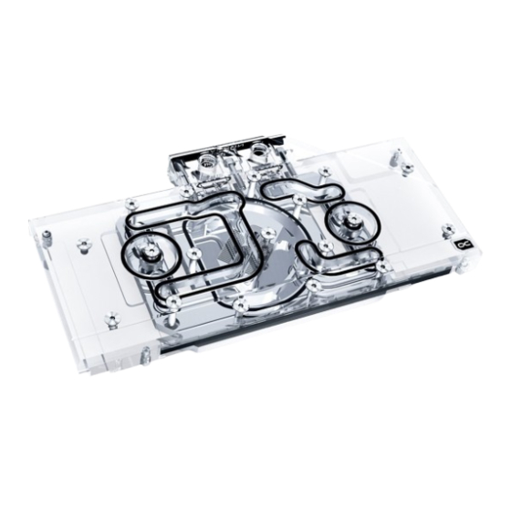 Alphacool EISBLOCK AURORA ACRYL GPX-A RADEON RX 6700XT MERC 319 INCL. BACKPLATE Manual