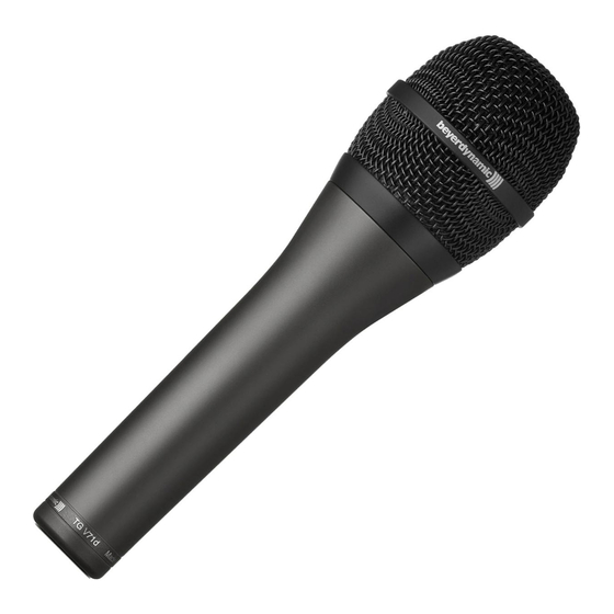 Beyerdynamic TG V71d Manual