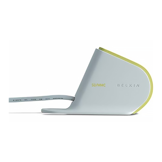 Belkin F5U143 - USB Media Reader/Writer Card Reader User Manual