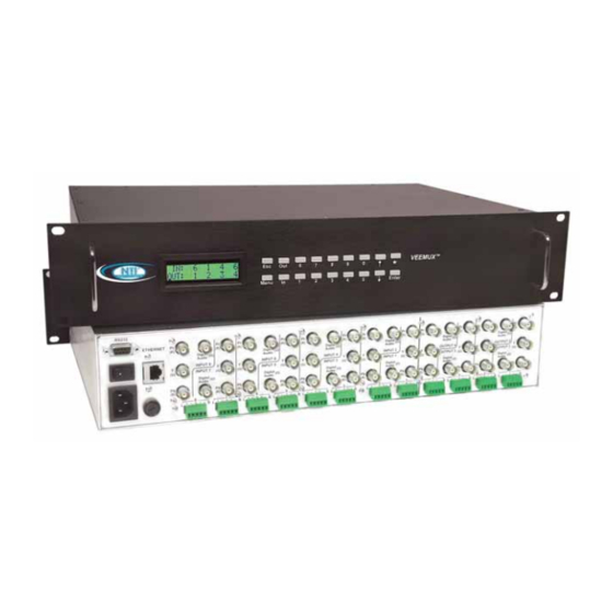 Network Technologies VEEMUX SM-8X4-HDA Installation And Operation Manual