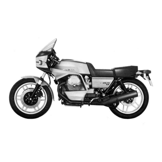 MOTO GUZZI 850 Le Mans II Workshop Manual