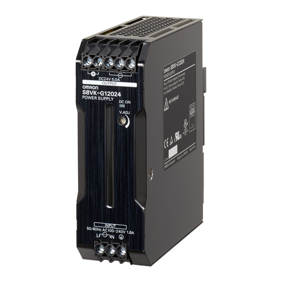 Omron S8VK-G Instruction Manual