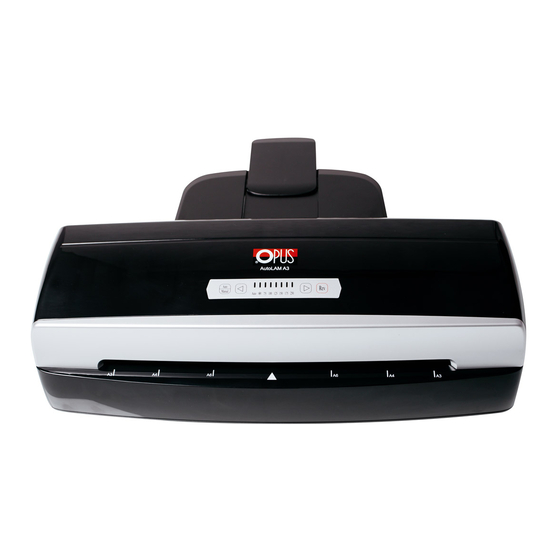 Opus AutoLAM A3 Office laminator Manuals