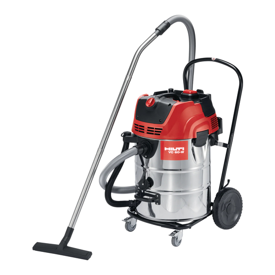Hilti VC 60-W Manuals