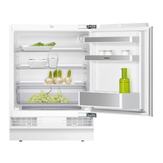 Gaggenau RC202 Information For Use