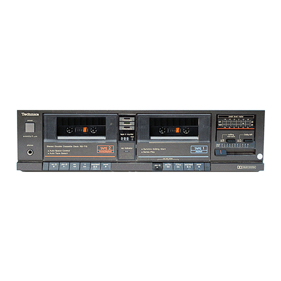 Technics RS-T10 Service Manual