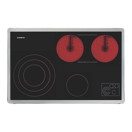 Gaggenau CK 483 Operating And Assembly Instructions Manual