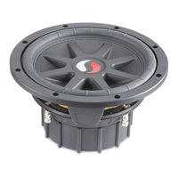 Kicker Solo Classic TS10C Owner's Manual