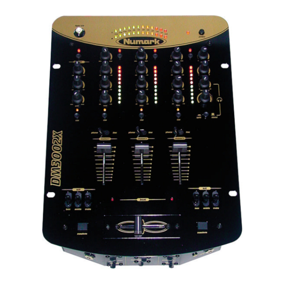 Numark DM3000X Owner's Manual