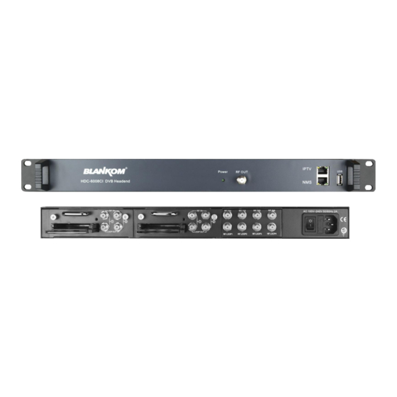 Blankom HDC 6008CI Manual