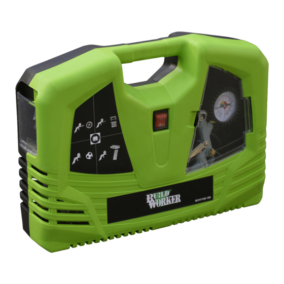 User Manuals: Build Worker MCH1100-180 Air Compressor
