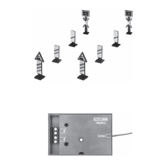 Faller 2 WARNING GROSSES WITH FLASHING LIGHTS Instructions