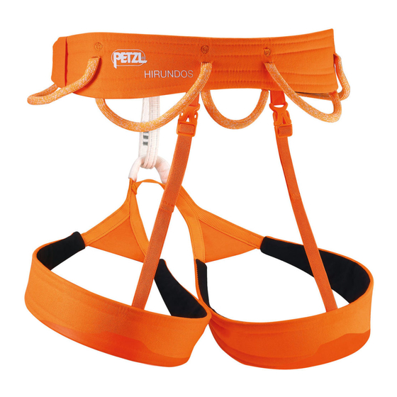 Petzl HIRUNDOS Technical Notice