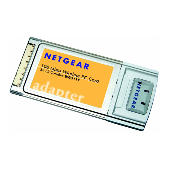 NETGEAR WG511T Quick Installation Manual